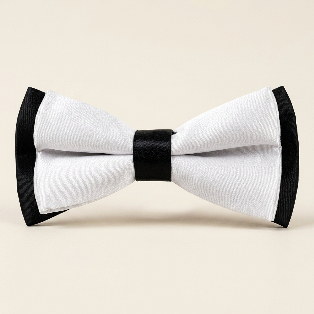 Accessoires Enfnt Nœud Papillon Blanc Noir — visuel 1