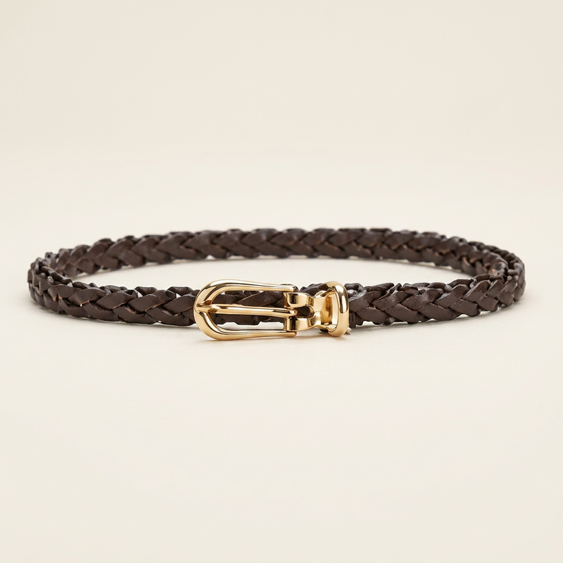 Ceinture Tissee Marron