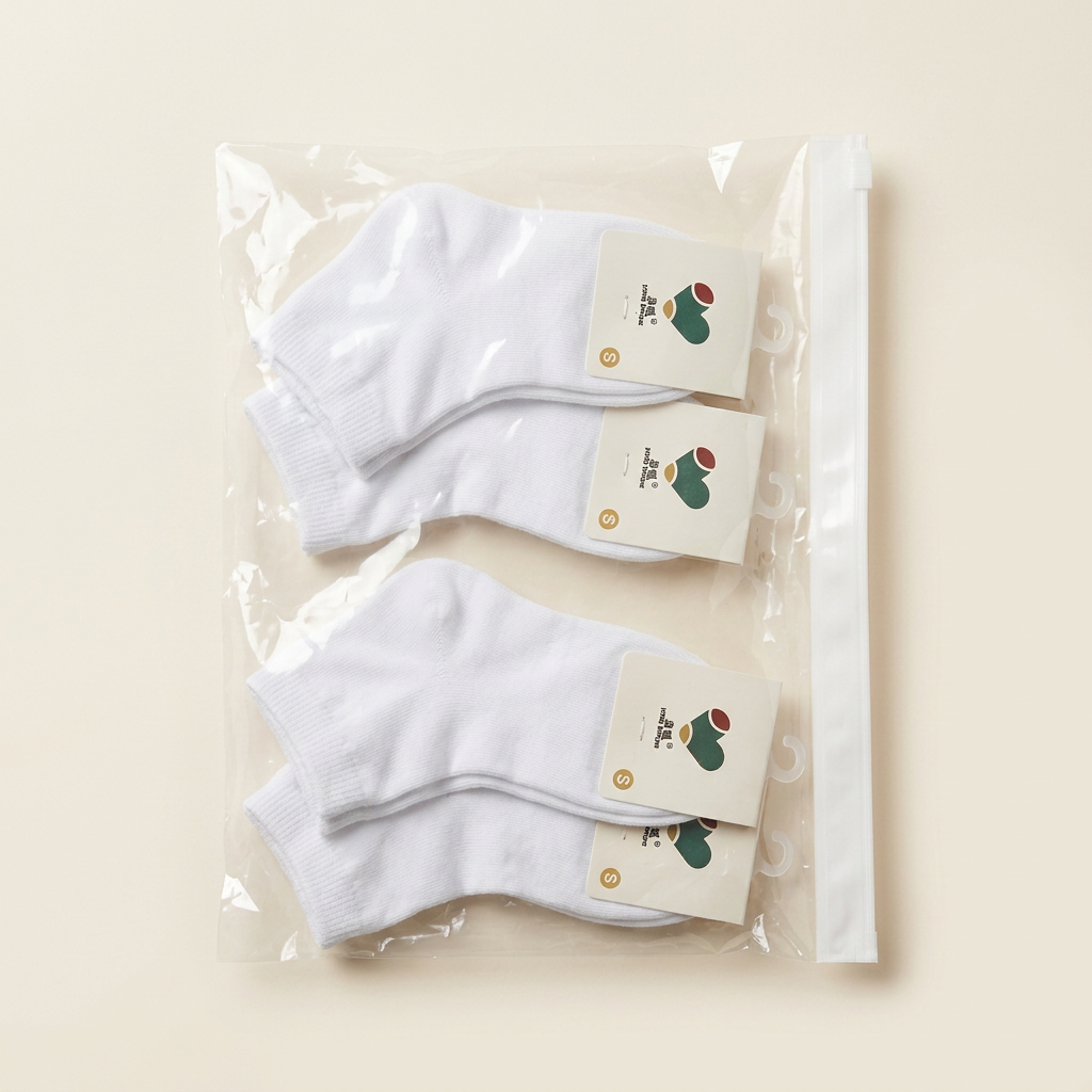 Chaussette Enfant Blanc Scolaire — visuel 1