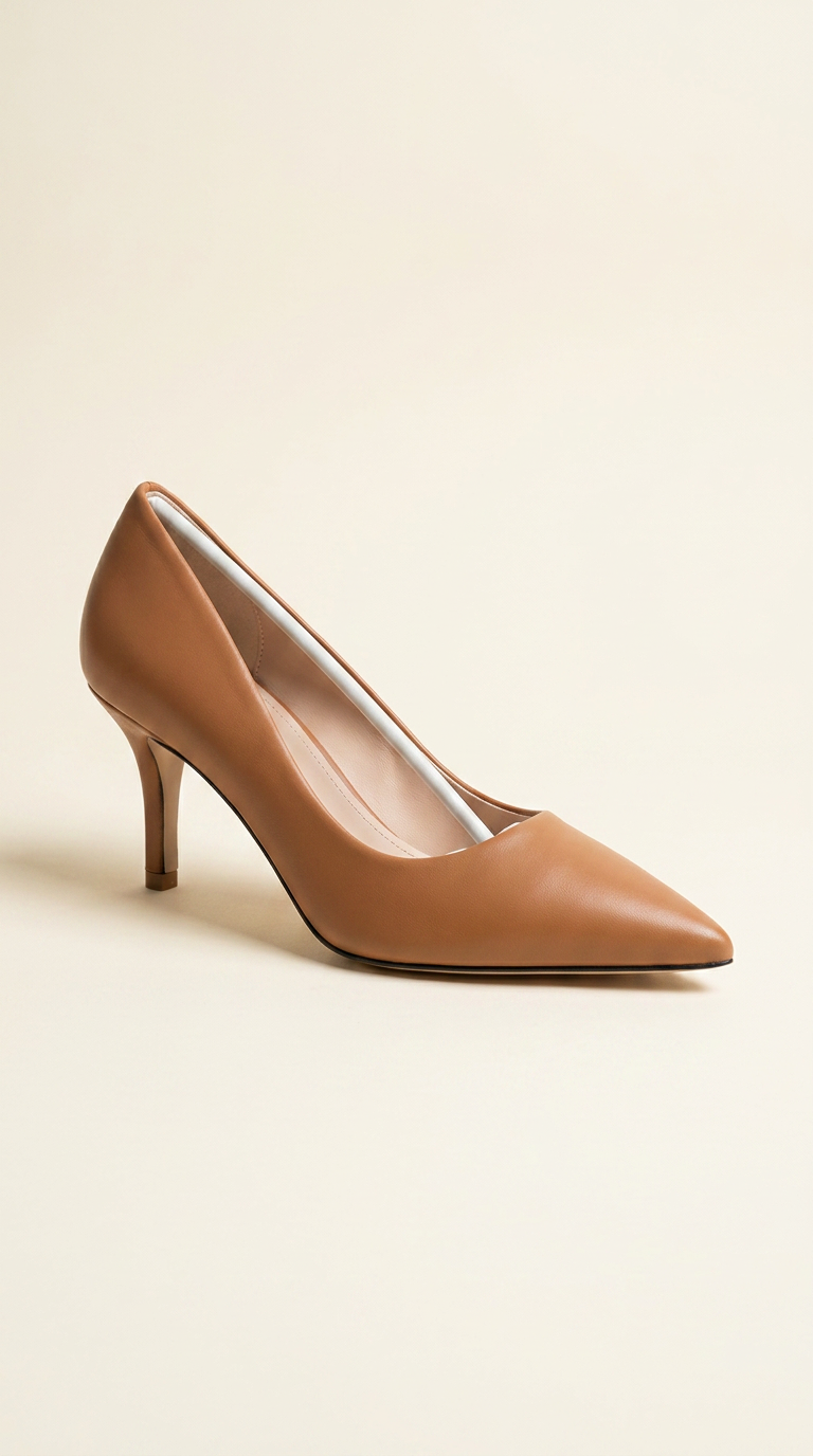 Escarpin Cuir Marron