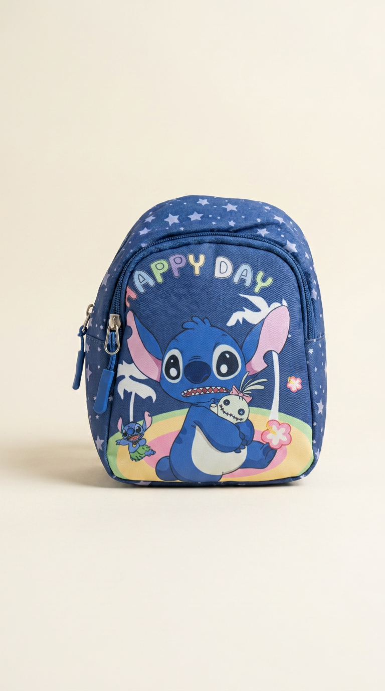 Mini Sac Enfant Stich Bleu Nuit