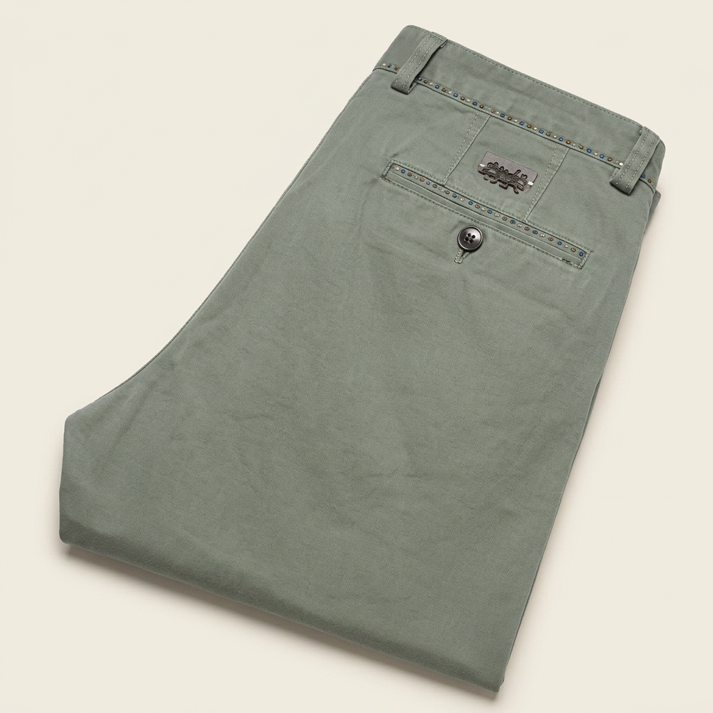 Pantalon Kaki Vert — visuel 1