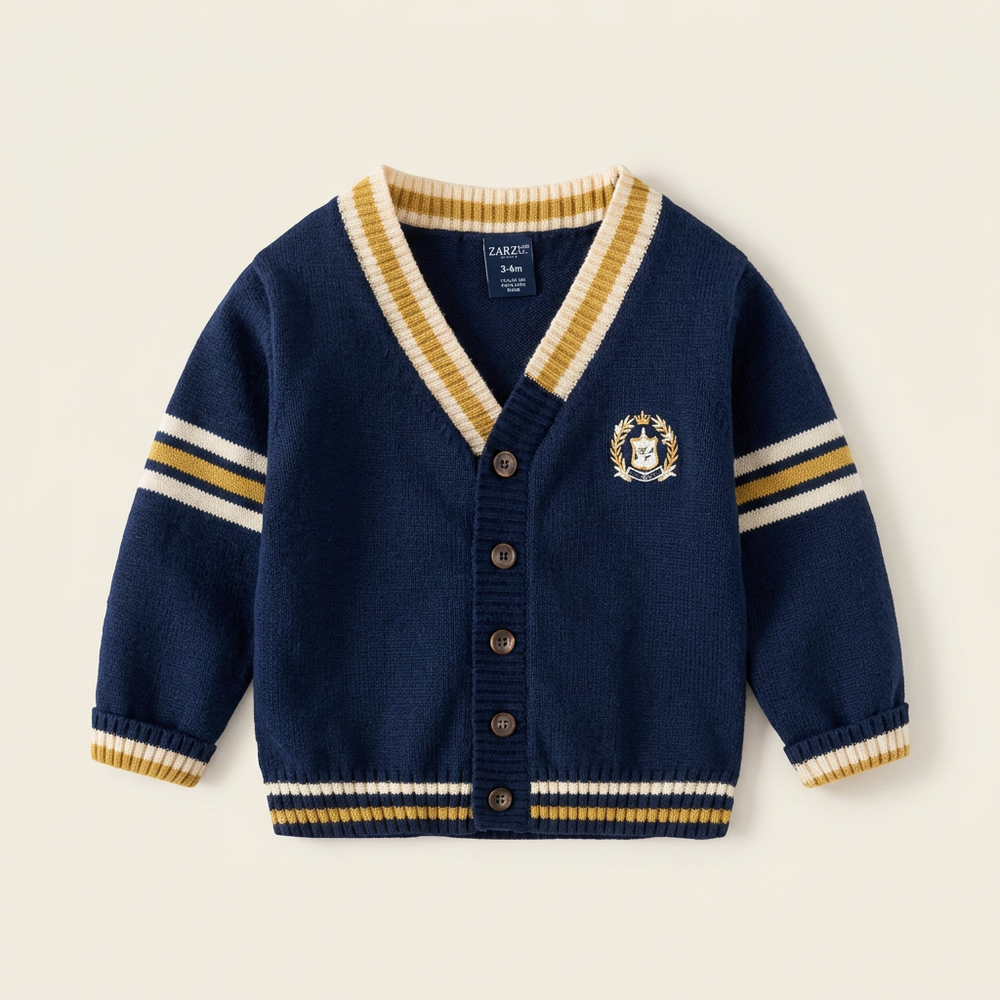 Pull Bleu Nuit Jaune
