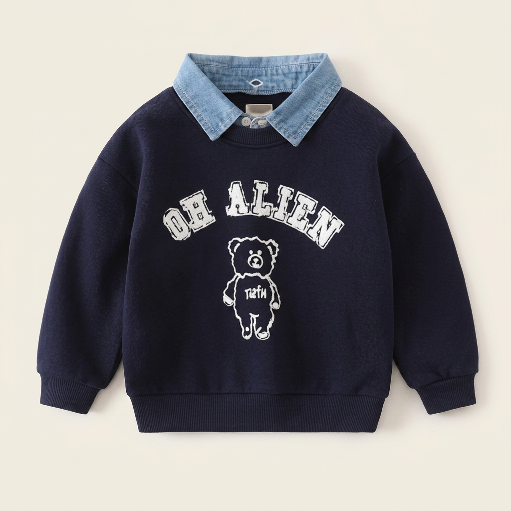 Pull Bleu Nuit Jeans — visuel 1