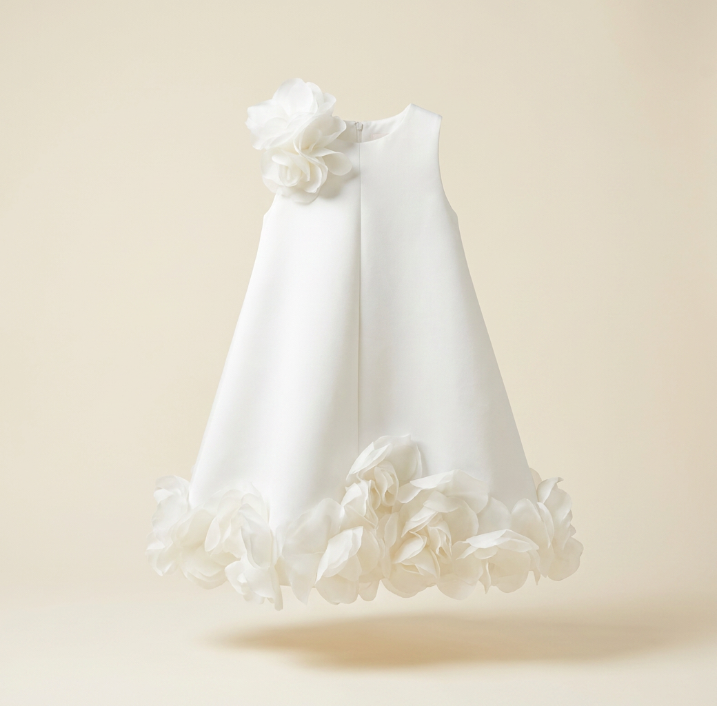 Robe Fille Blanc — visuel 1