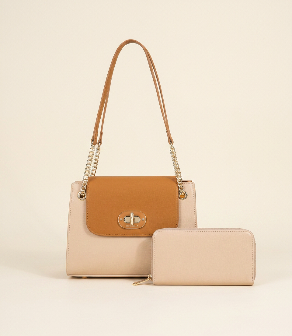 Sac à main Chrisbella Beige — réf. 0306 — visuel 1