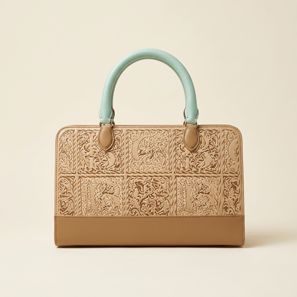 Sac A Main Brodeg Khaki — visuel 1