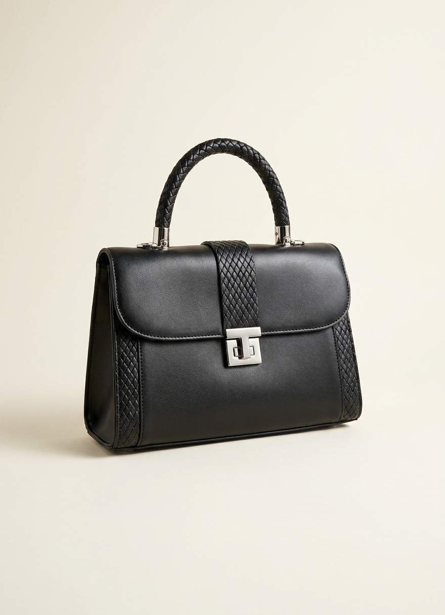Sac à main cartable Bagco Noir — réf. 1029 — visuel 1