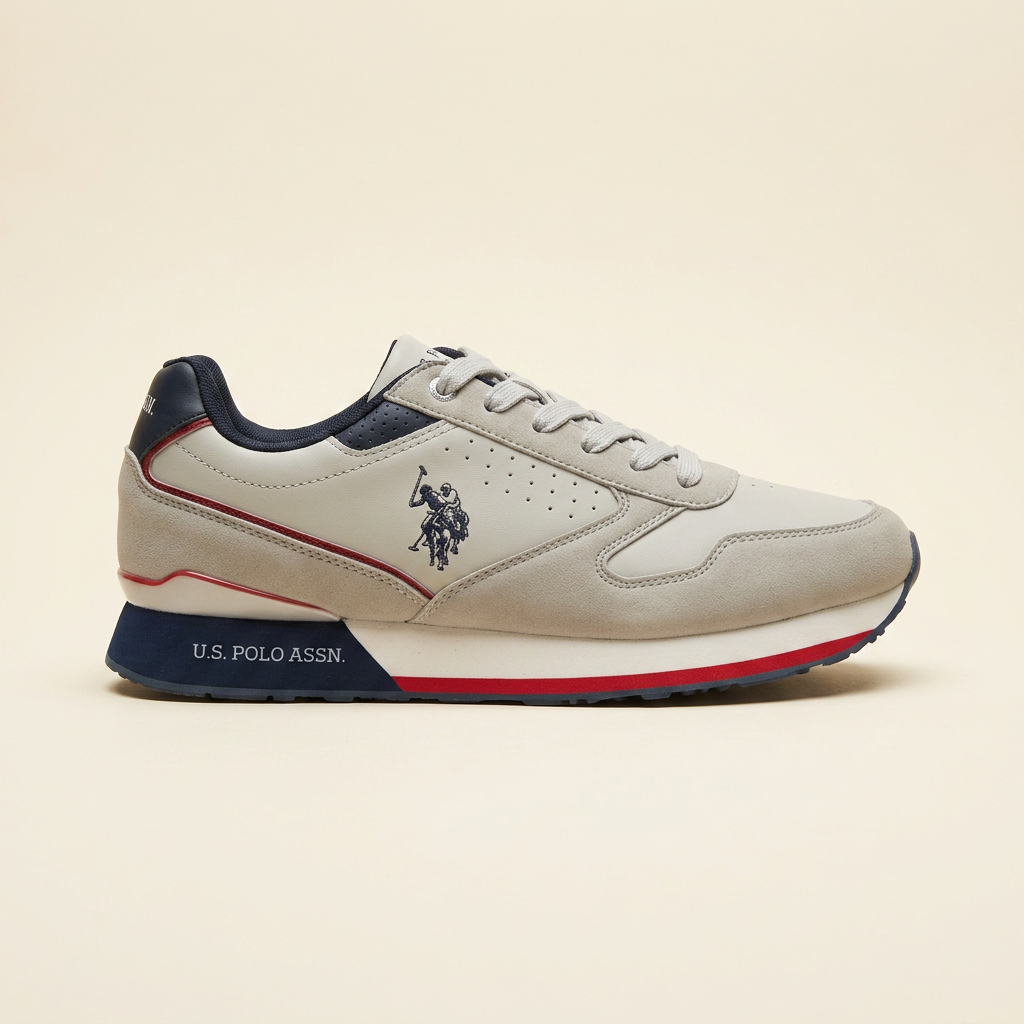 Sneakers Gris/Rouge — visuel 1