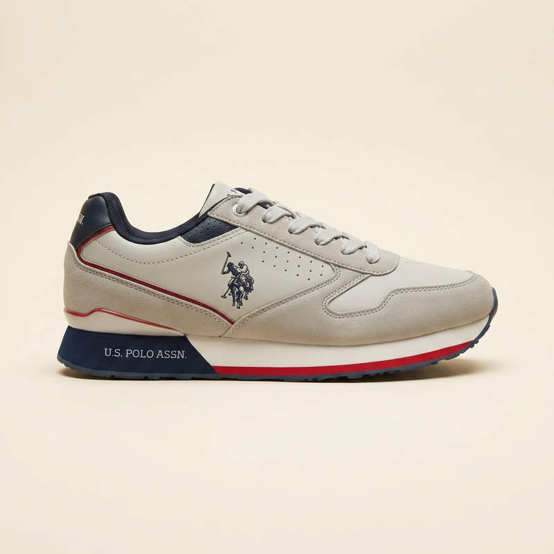 Sneakers Gris/Rouge