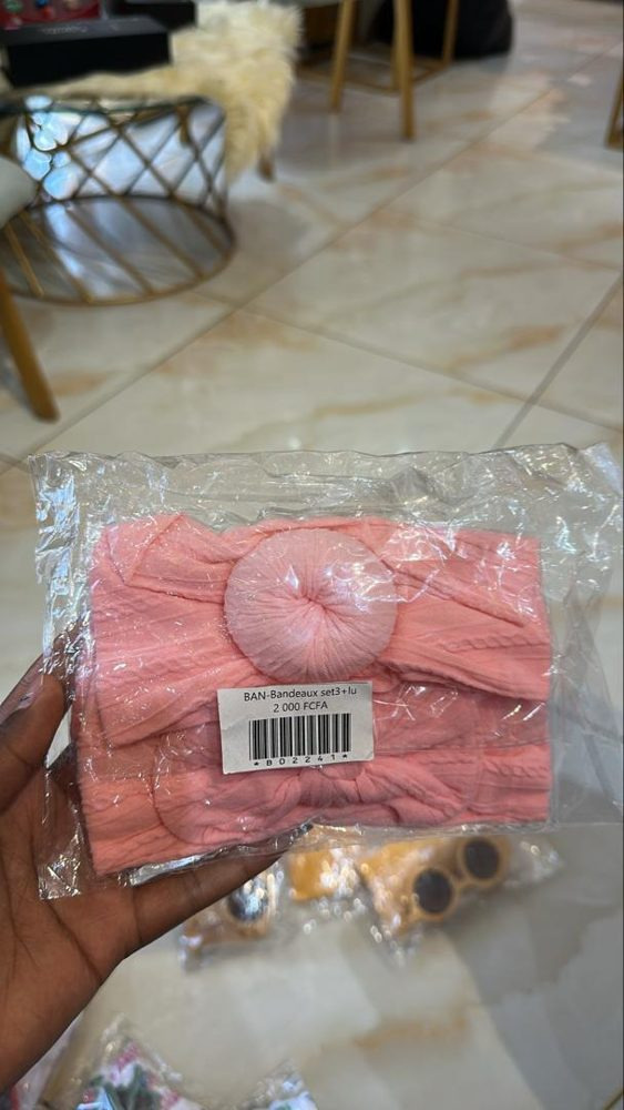 Accessoires Enfnt Bandeaux 3Pcs Rose