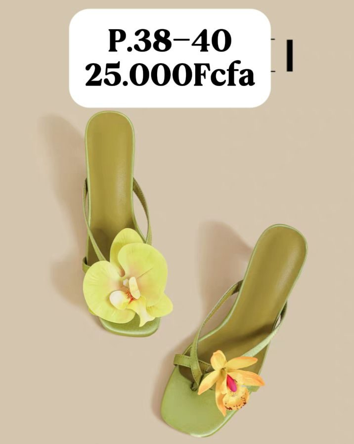 Mule Vert Fleur — visuel 1
