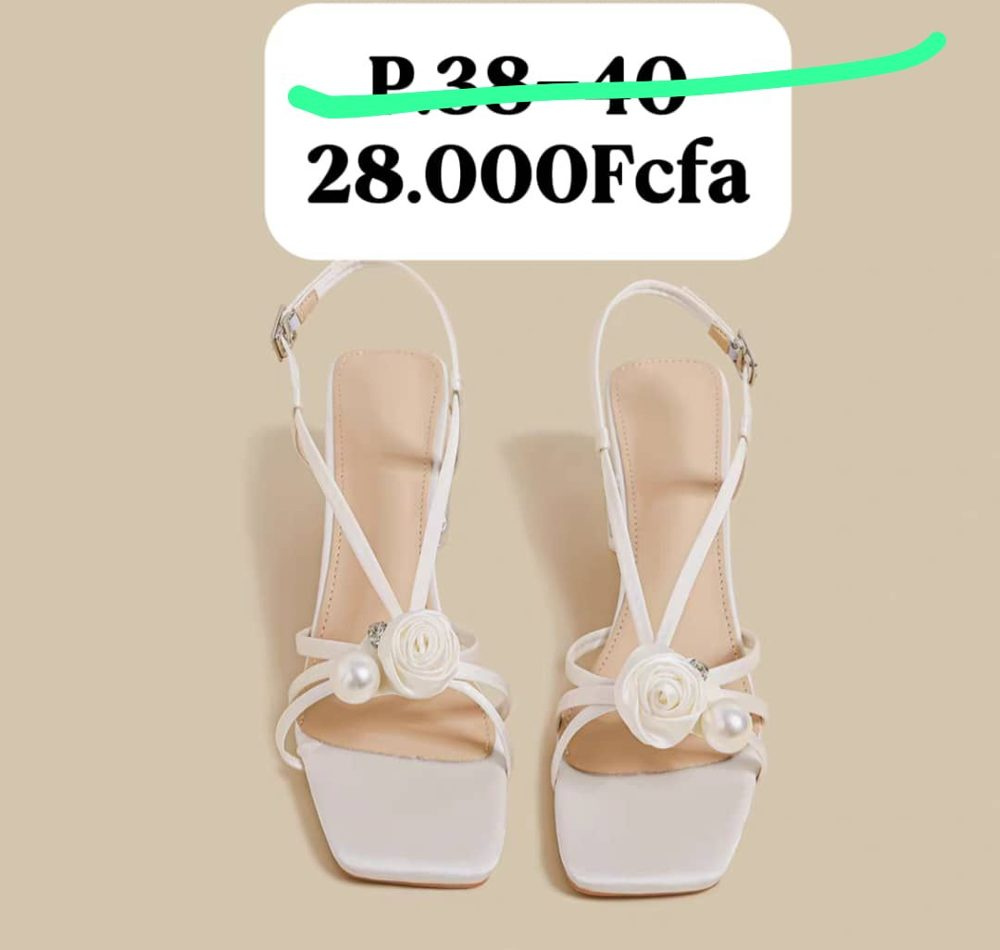 Sandale Talon Blanc — visuel 1