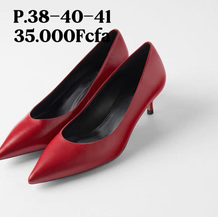 Escarpin Cuir Rouge