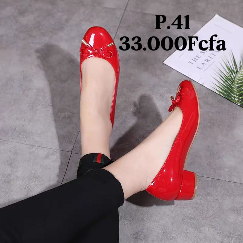 Ballerine Talon Rouge Vernis — visuel 1