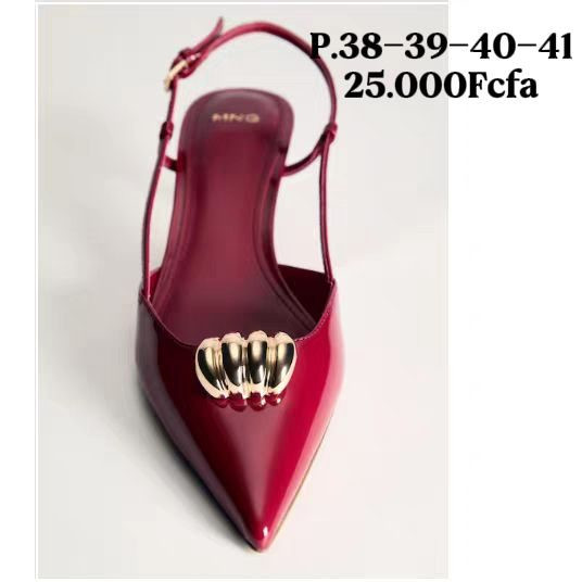 Escarpin Rouge Or — visuel 1