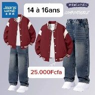 Ensemble Bomber Bordeau — visuel 1