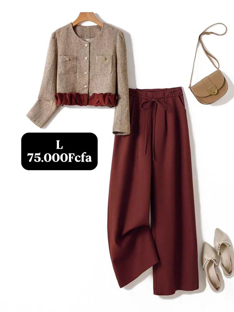 Ensemble Marron Bordeau — visuel 1