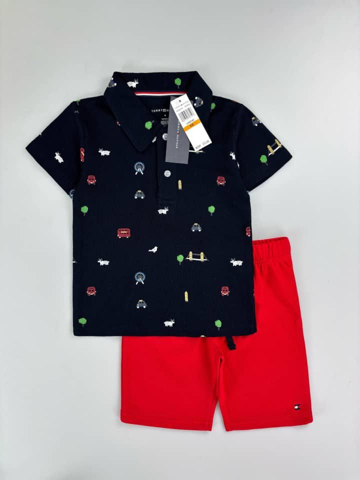Ensemble Noir Point Rouge — visuel 1