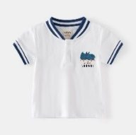 Polo Blanc Col Bleu — visuel 1