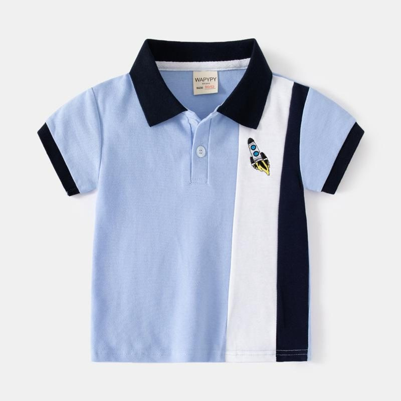 Polo Bleu Ciel Noir — visuel 1