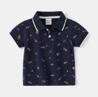 Polo Bleu Nuit Tache — visuel 1