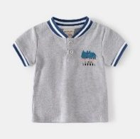 Polo Gris Col Bleu — visuel 2