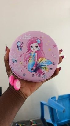 Mini Bag Enfant Sirene Rose Rond — visuel 2