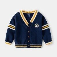 Pull Bleu Nuit Jaune — visuel 2
