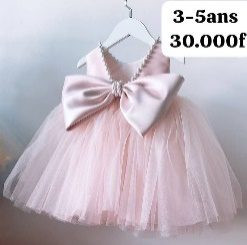 Robe Fille Perle Col Peche — visuel 2