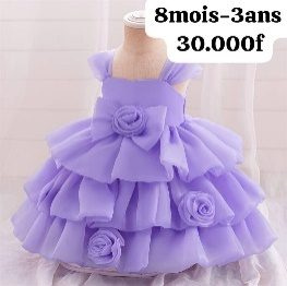 Robe Fille Etage Violet — visuel 1