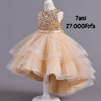 Robe Fille Or Paillette — visuel 1