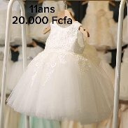 Robe Fille Blanche Dentelle — visuel 1