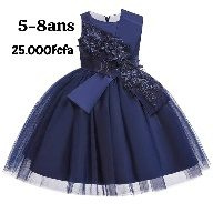 Robe Fille Vert Bleu Nuit — visuel 1