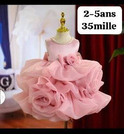 Robe Fille Rose Froufrou Etage — visuel 1