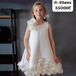 Robe Fille Blanc