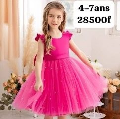 Robe Fille Fuchsia