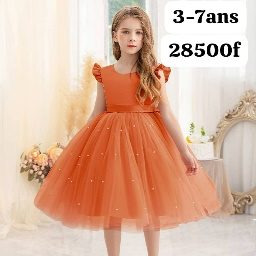 Robe Fille Orange