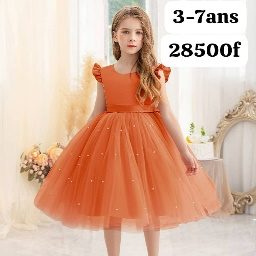 Robe Fille Orange — visuel 1