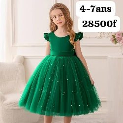 Robe Fille Vert — visuel 1