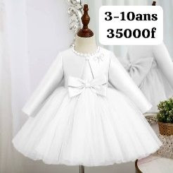 Robe Fille Blanc + Boloro — visuel 2