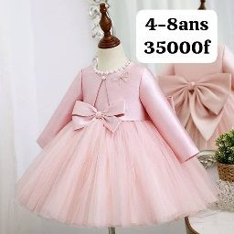 Robe Fille Rose + Boloro