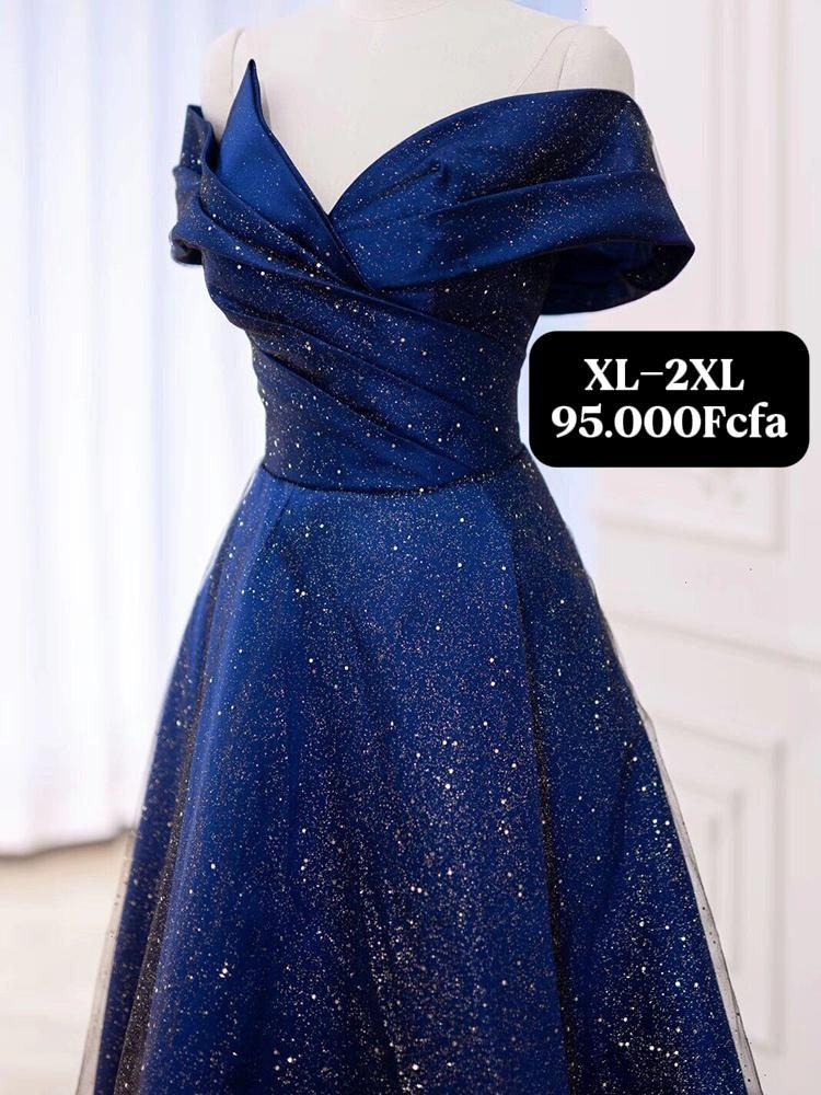 Robe Bleu Nuit Brillant — visuel 1