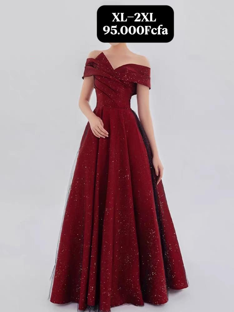 Robe Bordeau Brillant — visuel 1