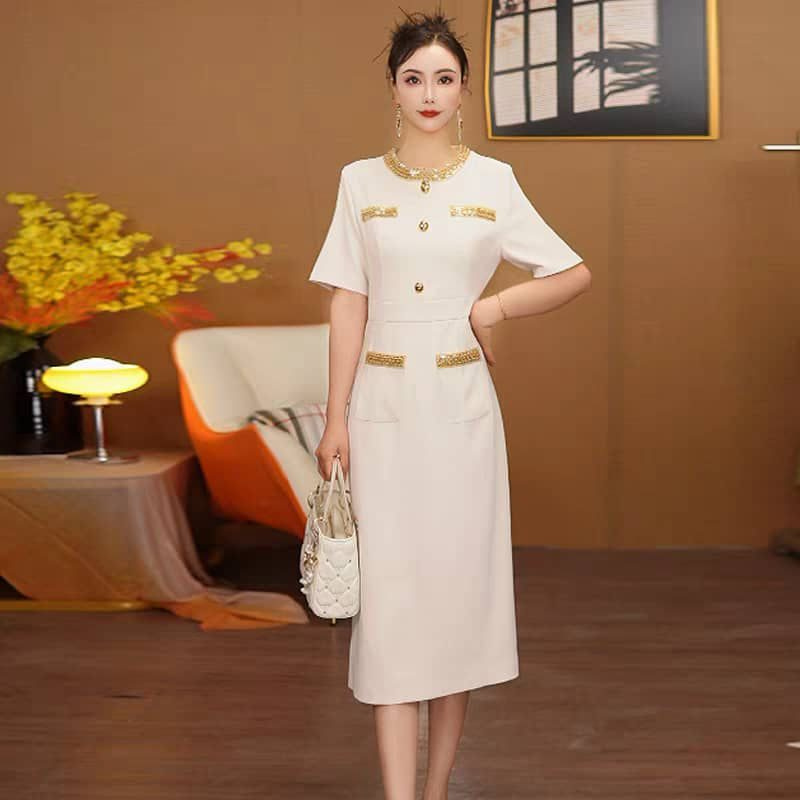 Robe Blanc Or — visuel 1