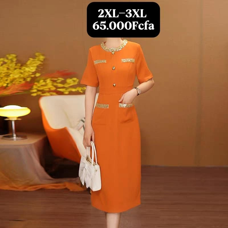 Robe Orange Or — visuel 1