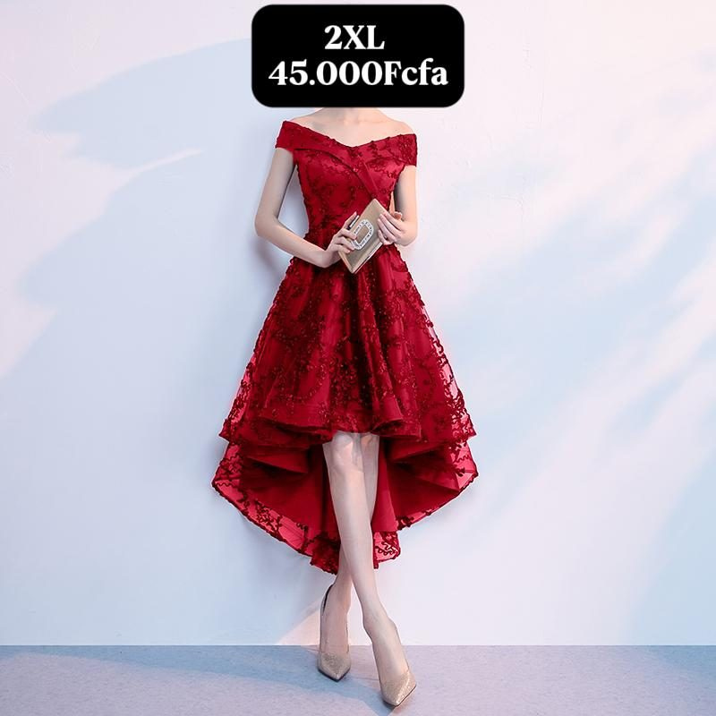 Robe Rouge Dentelle — visuel 1