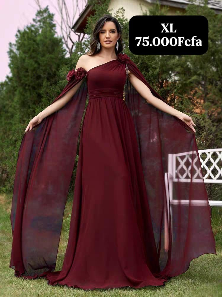 Robe Bordeau Longue Manche — visuel 1