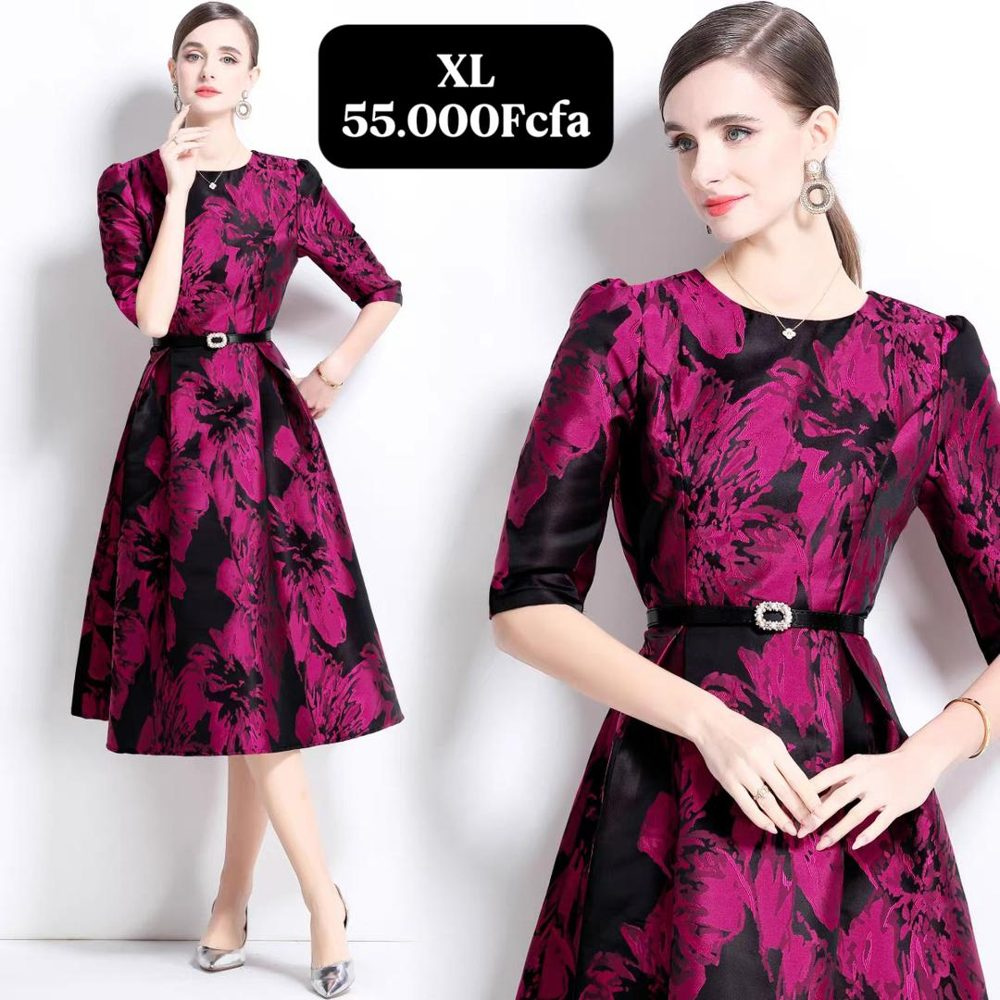 Robe Fushia Noir — visuel 1