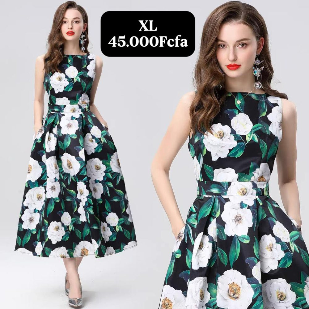 Robe Vert Fleur — visuel 1